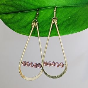 Metal Tear Drop Earrings